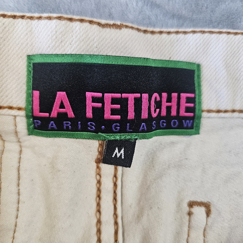 La Fetiche Cream Straight-Leg‎ Jeans - Picture 7 of 12